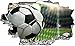 Produktbild Fussball Tor Ball Stadion Wandtattoo Wandsticker Wandaufkleber C0412 Größe 70 cm x 110 cm