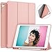 Price comparison product image Ztotop Newest iPad 9.7 Inch 2017/2018 Case with Pencil Holder - Lightweight Soft TPU Back Cover and Trifold Stand with Auto Sleep/Wake, Protective for Apple iPad 6th/5th Generation(A1893/A1954/A1822/A1823)Rosegold
