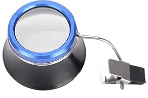 LV. LIFE Clip On Eyeglass Magnifier, Lentes de Aumento lupas portátiles Joyas Lupas para Modelismo, Reparaciones, Coser, Joyería y Relojería relojero Joyería Reparación de Relojes (20X)