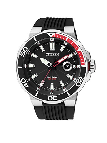 Citizen Herren-Armbanduhr Analog Quarz Kautschuk AW1420-04E Citizen Herren-Armbanduhr Analog Quarz Kautschuk AW1420-04E