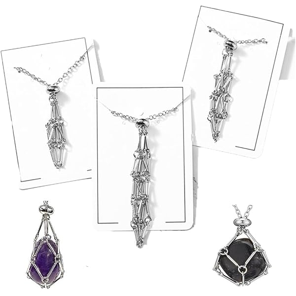 Marble Stories Cage Necklace For Women – Interchangeable Marble Stone Necklace, Brass Cage Pendant, Stainless Steel Chain - View #8
