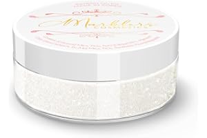 MARBLERS Cosmetic Grade Glittery Mica Powder [Snow Prism] 0.14oz (4g) | Glica | Non-Toxic | Vegan | Cruelty-Free | Eyeshadow, Nail Polish, Nail Art | Festival, Rave & Party Makeup | Body & Face