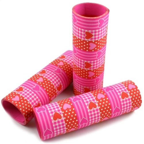 Luftschlangen "Sweet Love" 3er Pack