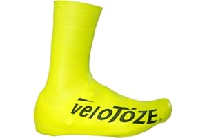 veloToze Überziehschuhe Road 2.0 Gummi gelb Größe L für Fahrrad