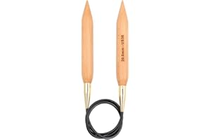 KnitPro - Jumbo Birch (150 cm x 20,00 mm) Aghi a Maglia Circolare Fissa - 1 unità