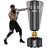 Dripex Boxsack Erwachsene Freistehender Standboxsack MMA Boxpartner Boxing Trainer Heavy Duty Boxsack mit Saugfuß, mehrere Fa