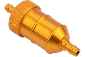 GOOFIT Filtre à essence en aluminium Remplacement pour mini vélo de vélo de moto ATV Or