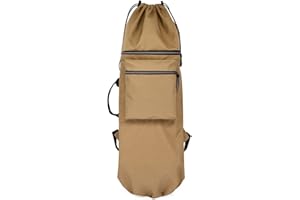 QIUPFGUT Zaino Impermeabile a Tracolla per Skateboard, Borsa da Trasporto Portatile a Una Spalla