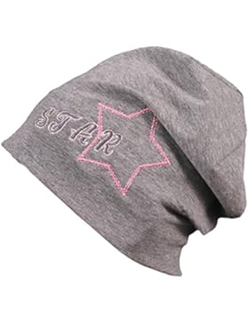 TupTam Mädchen Beanie-Mütze mit Blume Baumwolle Topfmütze