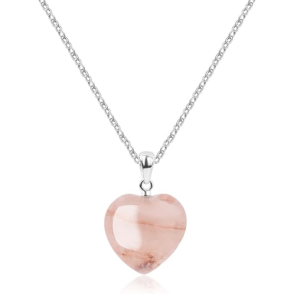 YAFEINI - Collar De Plata De Ley 925 Con Colgante De Corazón