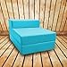 Shopisfy Children's Wipe Clean Single Fold Out Foam Chair Bed / Mattress - Turquoise