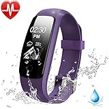 Heart Rate Fitness Tracker Watch, Lintelek Updated Activity Tracker with Multiple Sports Modes, IP67 Waterproof Touch Screen Smart Pedometer for Android and IOS Smart Phones
