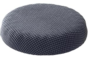 eexuujkl Round Cushion Stool Covers For Comfortable Seating Removable Machine Washable Cover Polyester Stool Cushions Seat Covers, dark gray