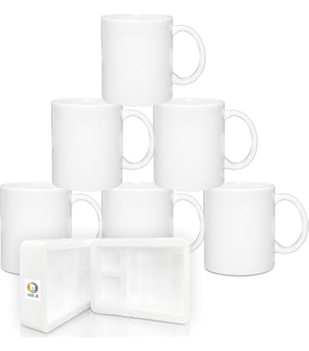 Mug Press Tazze Da Caff&egrave; A Sublimazione In Porcellana Da 15 Once