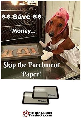 Professional Half Sheet Silicone Baking Mat Set 2 Pack Commercial Grade | Nonstick Cooking Mat, Easy Clean for Cookies, Pastries, Meats &amp; Candy 100% GUARANTEE!