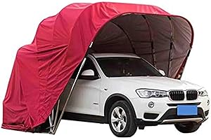 CAULO Allwetterfester Carport, Autounterstand, Autoüberdachung, Autogarage, Autoschuppen, Autohaus, faltbar, einziehbar, abschließbar, langlebiger Unterstand