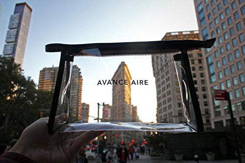 AVANCE AIRE Kulturbeutel transparent – 1 Liter Volumen – Handgepäck Makeup Bag - 3