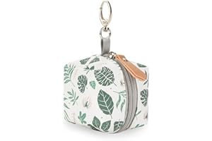 GHZSTE Dummy Bag For Baby, PU Dummy Case Holder, Cute Soother Pods Pacifier Holder Case With Zip Closure & Strap, Waterproog Nipple Case Pacifier Storage Holder Box Decorate Accessories