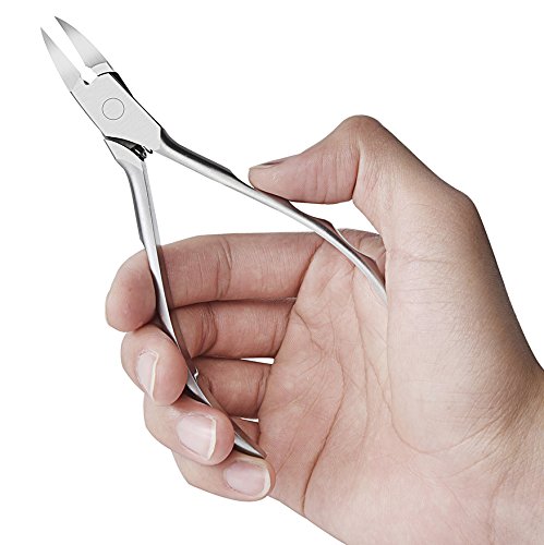 BEZOX Präzision Fuss nagelzange Trimmer für Dick oder eingewachsene Nägel oder Fingernagel Clipper lang Kiefer lang Griff – Nagelschneider – Edelstahl - 3