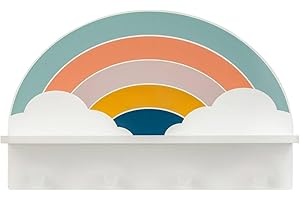 ATMOSPHERA CREATEUR D'INTERIEUR Atmosphera - Gancho para estantería Infantil soel Rainbow Pattern 4 Ganchos