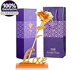 International Gift Gold Rose 25 Cm Gift Box And Carry (25 Cm, Gold)