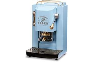 FABER COFFEE MACHINES Faber Pro Deluxe Macchina da Caffè Cialde 44mm Turquoise Ottone