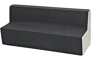 Velinda Soft Foam Sofa, Kids, Children, Comfy, Bed, Nursery, Kids Furnitures, Play Relax (colour: grey and beige)