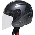 TVS I Qube ISI Certified Smooth Gloss Finish Open Face Helmet for Women with Clear Visor