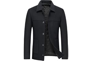Allthemen herr vinterrock bomull varm rock herr slim fit kort rock vinterjacka fritid