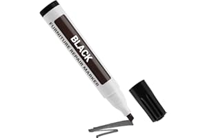 Fiacvrs Stylo de réparation de retouche pour bois, kit de réparation de rayures, stylo de retouche pour meubles, kit de réparation de meubles marqueurs et bâtons de cire (noir)