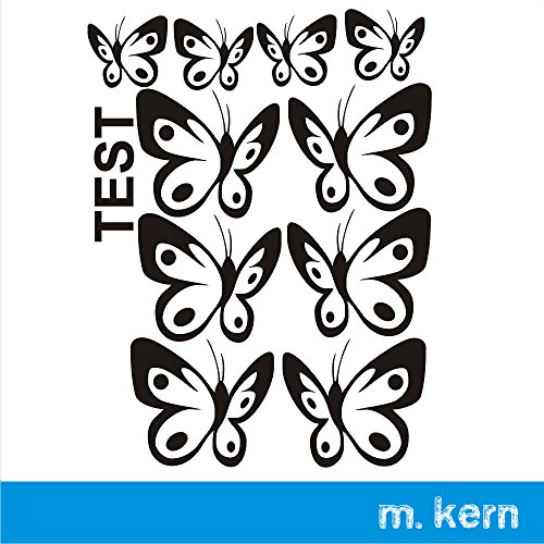 Wandtattoo Schmetterlinge 2 10 Stück „der kleine feine Unterschied“mit Punkten - 3