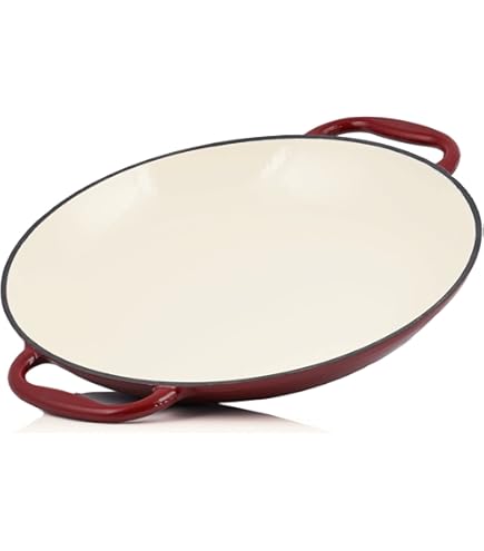 BBQ Nerd© Paellapan Van Gietijzer, 36 Cm  6 Personen , Anti Aanbakpan Met Platte Bodem Voor Traditionele Spaanse Paella Gietijzeren Pan Grill Vuurplaats Fornuis Incl Inductie 1700616450