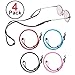 Price comparison product image Adjustable Sports Eyeglasses Holder Strap,Fukalu 4 Pcs Eyewear Retainer Glasses Chain Sunglasses Neck Cord String Adjustable PU Leather Eyeglass Holder Sports Strap for Women Men Kids (Collection 2)