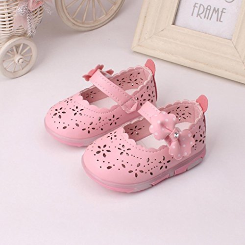 Babyschuhe,Amlaiworld Kleinkind Mädchen hohl Bowknot Sandalen beleuchteten weichen Sohlen Prinzessin Schuhe - 5