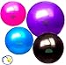 Produktbild Sosila Gymnastikball, Yogaball, Pilatesball, Fitnessball, Sitzball von 65cm und 75cm mit Fusspumpe, rutschfest, berstsicher, bis zu 130kg belastbar, Pezziball Swissball als Fitness Kleingeräte und Balance Stuhl, ideal für Rehasport, Balanceübungen, Koordinationsübungen, Schwarz, Lila, Pink und Blau (Blau, 65cm)