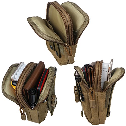 xhorizon TM FX 1000D Nylon Molle Outdoor Gro   Kapazit  t   bergr    e Taktisch Smartphone Halfter EDC Carry Zubeh  r Taillep  ckchen Tasche H  lle mi