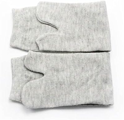 UUFEB Unisex Japanese Kimono Flip Flop Sandal Split Toe Tabi Ninja Geta Socks (2 pairs) (Grey)