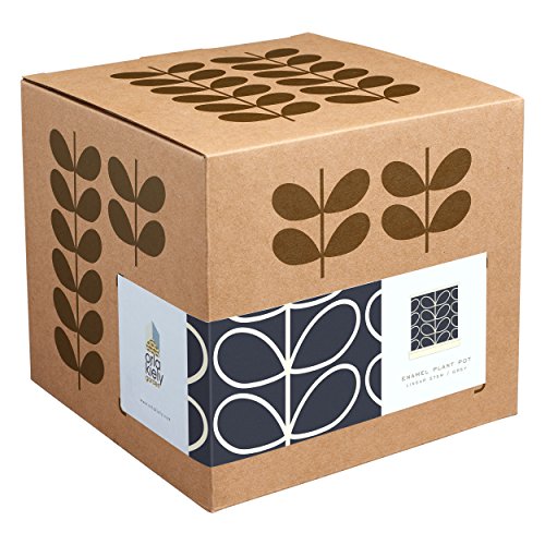 Orla Kiely Medium Linear Stem „Grau Design“ Pflanztopf – Mehrfarbig - 3
