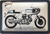 ducati 750 sport  Deko7 Blechschild 30 x 20 cm Motorrad Ducati - 750 Super BJ. 1975, 72 PS