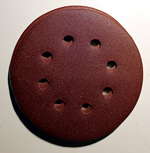 180 Blatt Klett Exzenter Schleifpapier Ø125 mm + 1 Blatt Gratis 8-Loch Körnung gemischt je 30 Blatt K40/K60/K80/K120/K180/K240 - 7