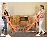 Sichere Transportgurt: Ideal zum kleine, mittlere, große und extragroße Gegenstände wie Kleiderschrank, Kühl- und Gefrierschrank, Matratzen, Sofas, Waschmaschine, Möbel usw. Sorglose Transportieren . sicherer Transport Ihrer wertvollen Möbel und Geräte dank ergonomischen Schultergurten.