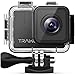 Price comparison product image apeman TRAWO 4K Ultra HD Wi-Fi Camera 20MP Waterproof 40M Action Cam EIS Stabilization 170 ° Wide Angle with 2 Batteries 1350mAh and Multiple Accessories
