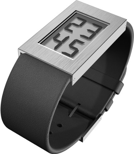 Rosendahl RS43270 Black Leather Strap LCD Watch