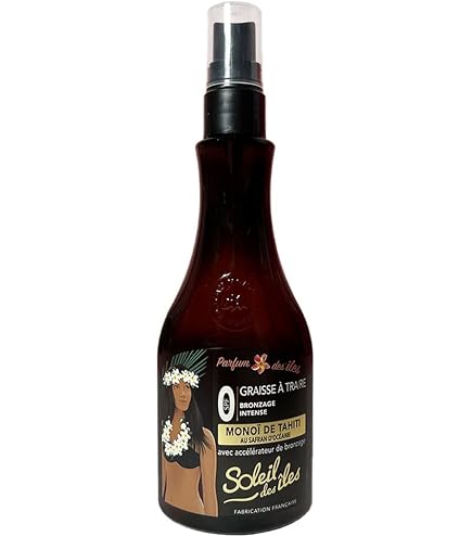 Huile Bronzante Graisse à Traire Bronzage Intense 150ml - Neuf Parfum Des îles