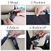 Car Back Seat Organiser With iPad Holder - IntiPal Car Seat Storage With Touch Screen Pocket for iPad Tablet (Black Lion)