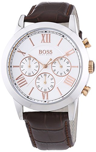 Hugo Boss Herren-Armbanduhr Chronograph Quarz Leder 1512728 Hugo Boss Herren-Armbanduhr Chronograph Quarz Leder 1512728