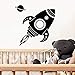 Produktbild Spaß rakete Selbstklebende Vinyl wandaufkleber Aufkleber Für Kinderzimmer Dekoration Wandbild Poster 43 * 50 cm