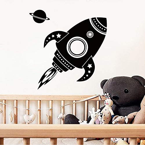 Preisvergleich Produktbild Spaß rakete Selbstklebende Vinyl wandaufkleber Aufkleber Für Kinderzimmer Dekoration Wandbild Poster 43 * 50 cm