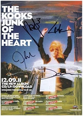 The Kooks Autographed Signed 21cm x 29.7cm A4 Photo Poster