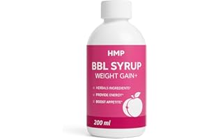 HMP BBL Sirop - Sculpter Fesses & Hanches | Stimule l'Appétit & Prise de Poids Ciblée | Formule Naturelle Avancée avec Maca, Fenugrec, Kigelia | 200ml